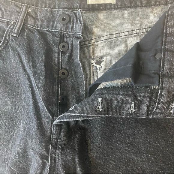 All Saints • black button fly straight leg ankle denim jeans - Picture 11 of 14